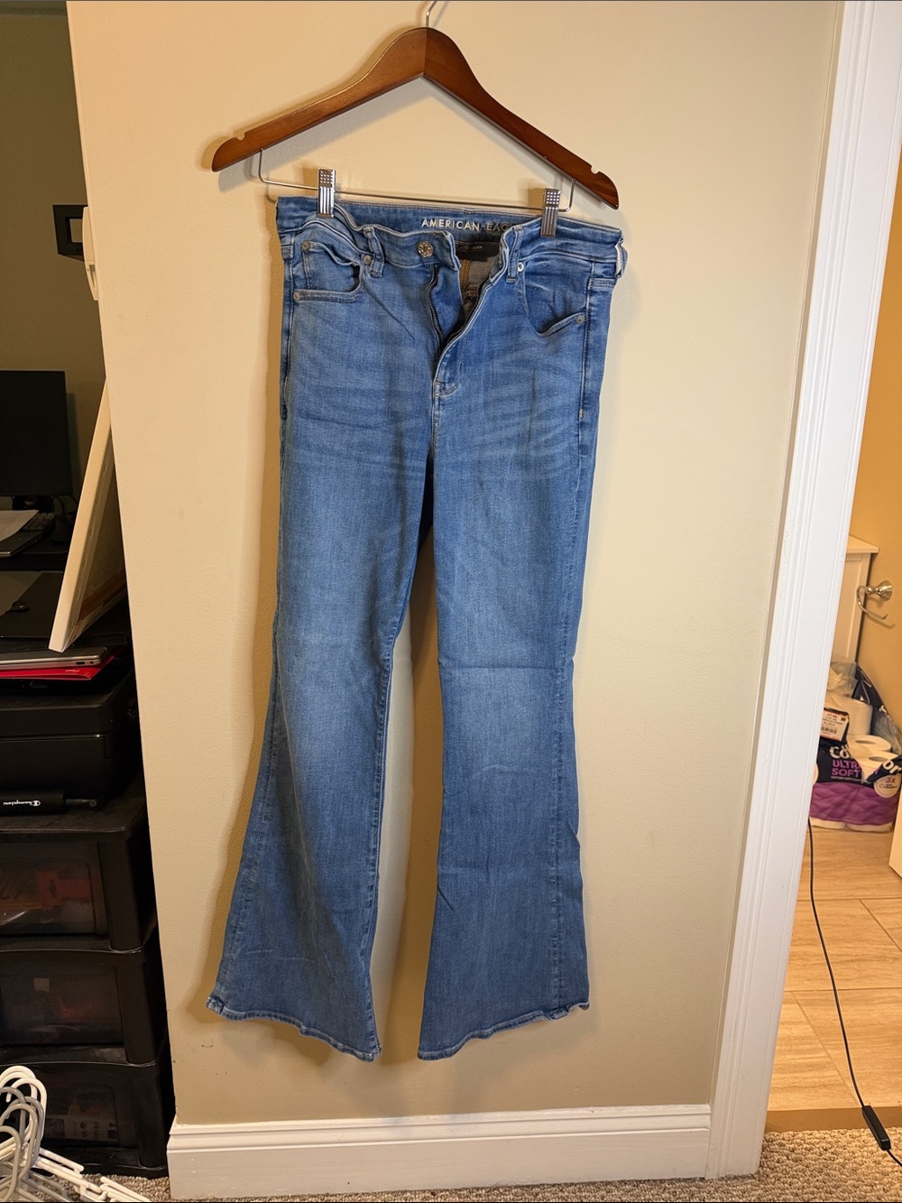 American Eagle Outfitters Light Blue Flare Jeans
